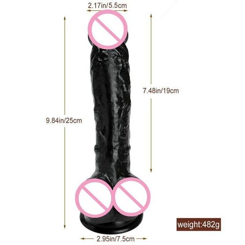 Godes Énormes Réalistes De 25cm Avec Ventouse G Spot Stimulation Silicone Souple Grande Taille Pénis Femelle Masturber Jouets Sexuels Pour Femme