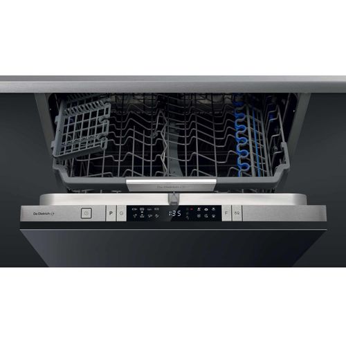 Lave-vaisselle De Dietrich DCJ424DQX-01 - encastrable - Niche - 60x58x82 cm (lxpxh) - inox/noir
