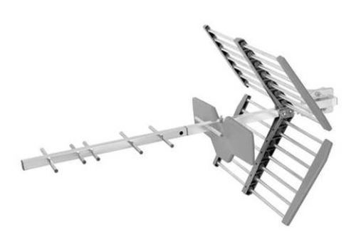 Antenne TV Extérieure Aerial amplifiée ONE FOR ALL filtre 5G. assemblage simple en 3 étapes