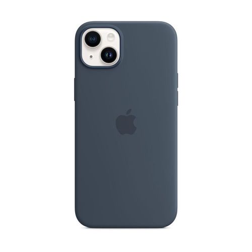 Apple - Coque De Protection Pour Téléphone Portable - Compatibilité Avec Magsafe - Silicone - Bleu Tempête - Pour Iphone 14 Plus