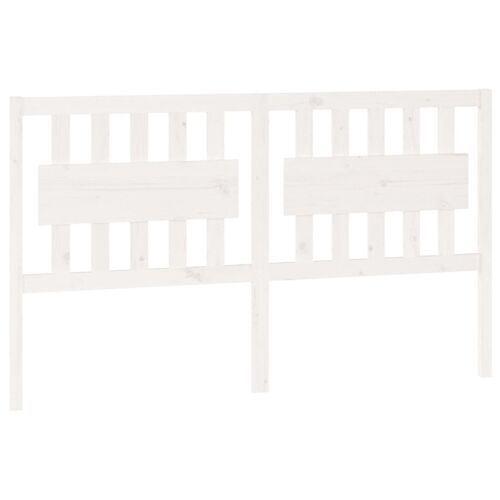 vidaXL Tête de lit Blanc 155,5x4x100 cm Bois massif de pin