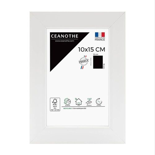 Cadre photo Design Éternel blanc 10x15 cm