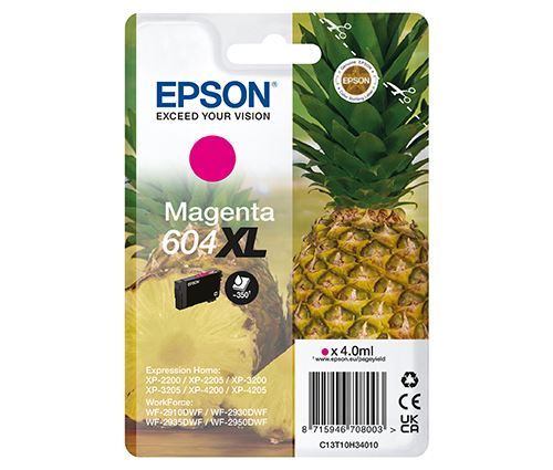 Epson 604XL Singlepack - 4 ml - XL - magenta - original - emballage coque avec alarme radioélectrique/ acoustique - cartouche d'encre - pour Expression Home XP-2200, 2205, 3200, 3205, 4200, 4205;...