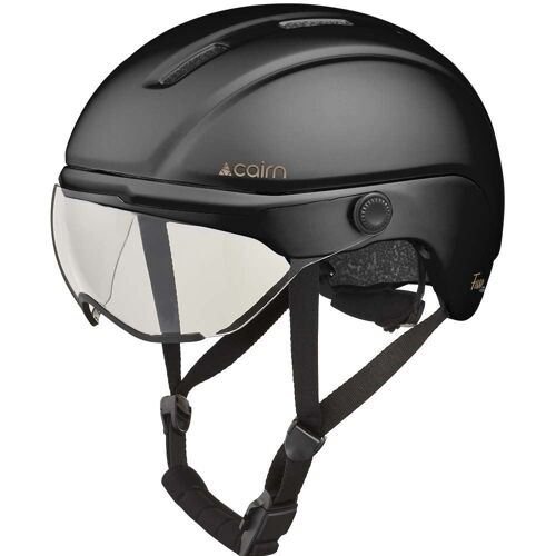 Casque Vélo Cairn Fuse Visière Mat Metallic Noir Taille L
