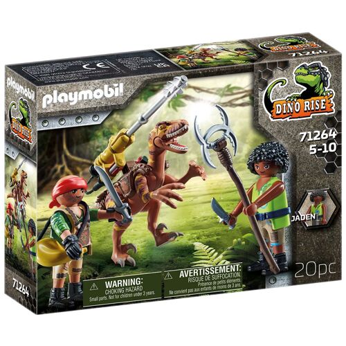 Playmobil Dino Rise 71264 - Deinonychus Et Guerriers