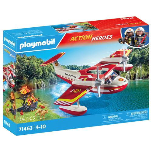 Playmobil Action Heroes 71463 - Hydravion Avec Pompier