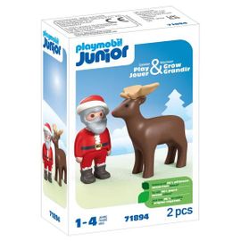 Playmobil Junior 71894 - Père Noël Et Renne