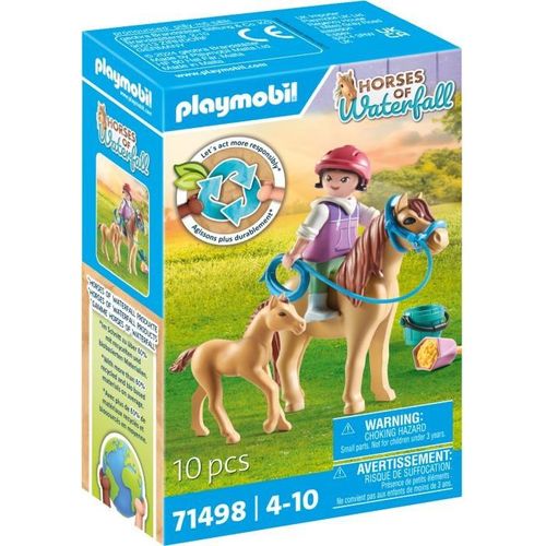 Playmobil Horses Of Waterfall 71498 - Enfant Avec Poney Et Poulain