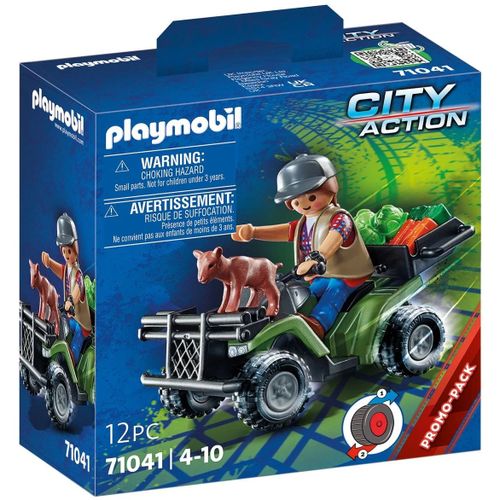 Playmobil City Action 71041 - Le Quad De La Ferme