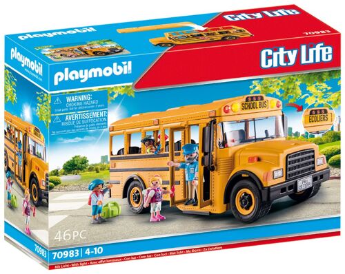 Playmobil City Life 70983 - Bus Scolaire (Us)