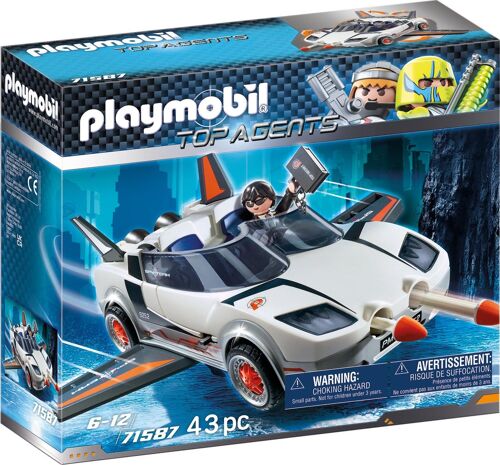 Playmobil Top Agents 71587 - Voiture de l'agent Pilote