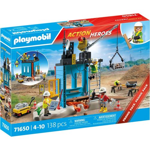 Playmobil Action Heroes 71650 - Ouvriers et chantier - Promo Pack