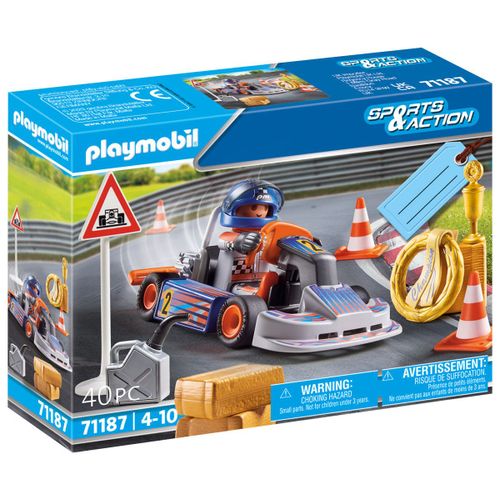 Playmobil Sports Et Action 71187 - Set Cadeau Pilote De Kart