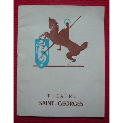 Programme Théâtre Saint-Georges 1928  Je LAimais Trop