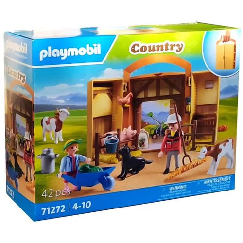 Playmobil Country 71272 - La Valisette Transportable : L'étable Country