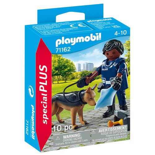 Playmobil Special Plus 71162 - Police Avec Chien De Recherche
