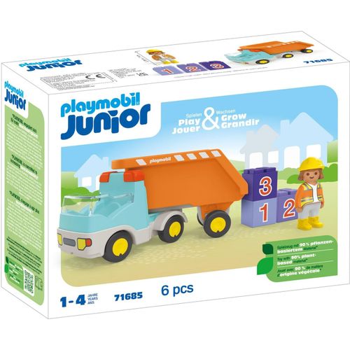 Playmobil Junior 71685 - Camion À Benne Basculante