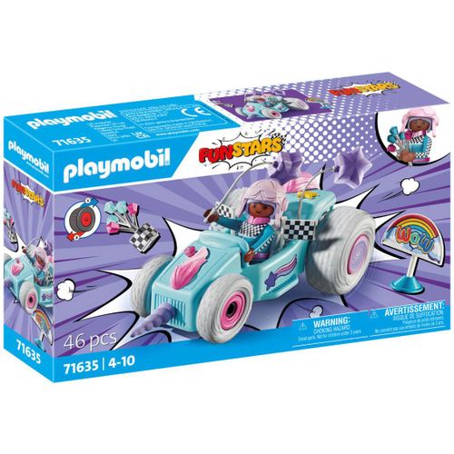 Playmobil Funstars 71635 - Jeune Fille Licorne Et Kart