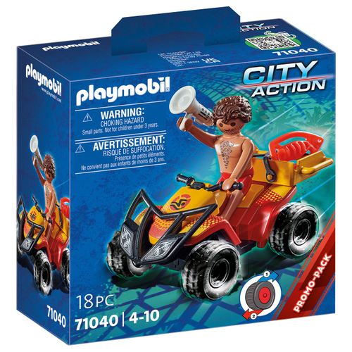 Playmobil City Action 71040 - Sauveteur En Mer Et Quad