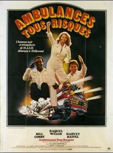 Ambulances Tous Risques / Mother Jugs And Speed -Véritable Affiche De Cinéma Pliée /Ill. Ferracci-Format 120x160 Cm - De Peter Yates Avec Raquel Welch, Harvey Keitel, Bill Cosby, Allen Garfield - 1976