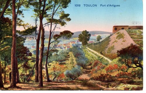 Toulon (83 Var) - Carte Ancienne "Fort D'artigues"