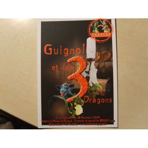 Carte Postale Guignol Et Les Trois Dragons Spectacle