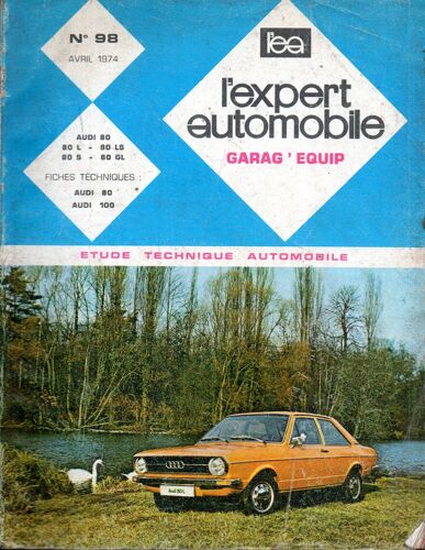Revue Technique Audi 80 (L - Ls - S - Gl)  N° 98