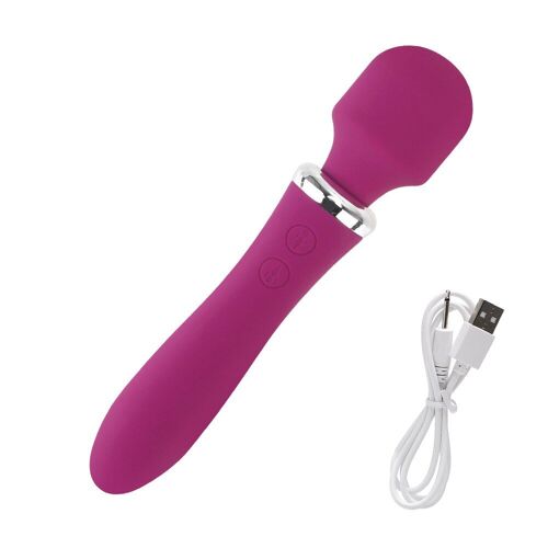 Vibromasseur Vaginal Point G Pour Femme, Gode, Stimulateur De Clitoris, Double Moteur, Baguette Magique Av, Vibromasseur, Jouets Sexuels