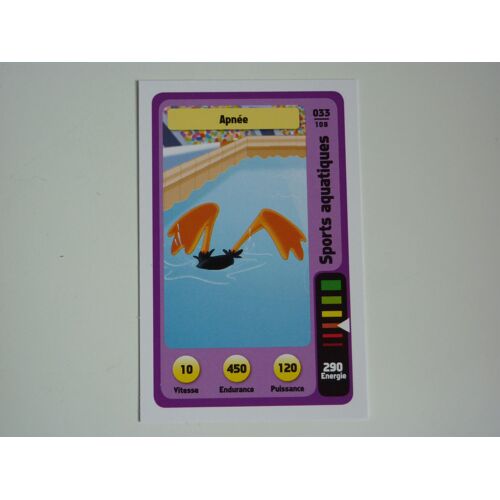 Carte Auchan Looney Tunes (Warner Bros) 033/108 "Apnée" (Daffy Duck)