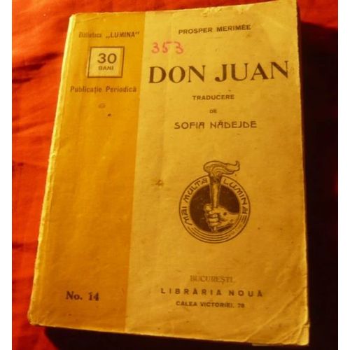 Prosper Merimee - Don Juan (Première Édition Roumaine, 1912)