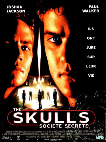 The Skulls, Société Secrète - Affiche Originale De Cinéma - Format 40x60 Cm - Un Film De Rob Cohen Avec Joshua Jackson, Paul Walker, Hill Harper, Leslie Bibb, William Petersen - Année 2000
