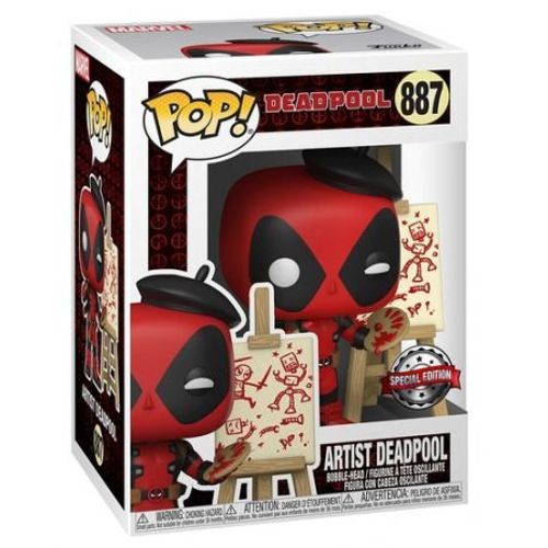 Figurine Funko Pop - Deadpool [Marvel] N°887 - Deadpool Artiste (56442)