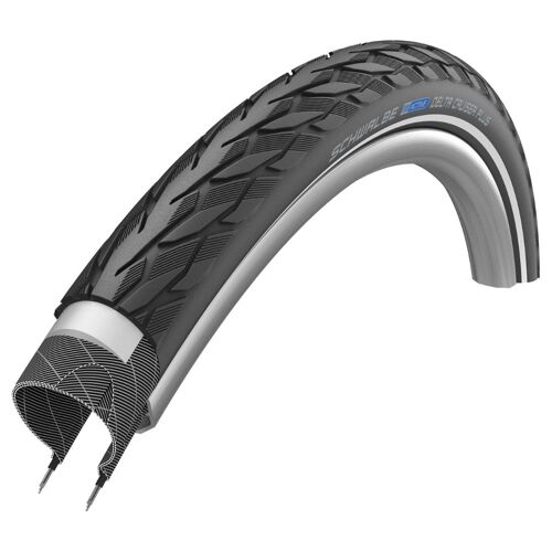 Pneu Schwalbe - Delta Cruiser Plus - 28 Pouces X 1 1/2 - Noir Réfléchissant