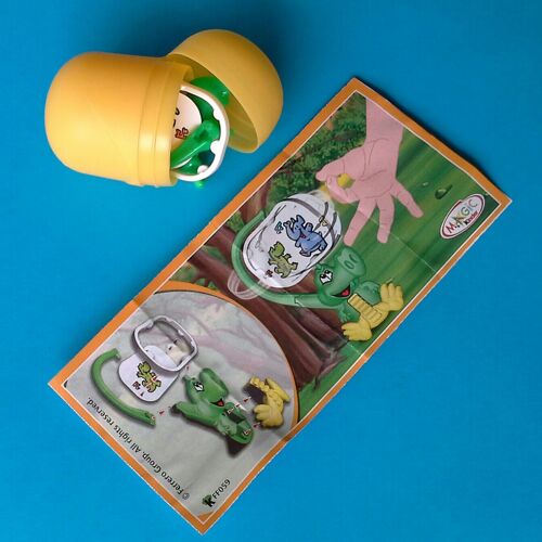 Ff 059 Ff059 Crocodile Animaux Avec Pancarte Avec Bpz Kinder Surprise 2014