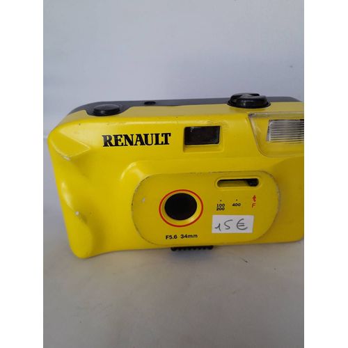 APPAREIL PHOTO 35mm RENAULT JAUNE lens 34mm