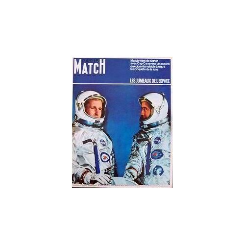 Paris Match N° 844 Du 12/06/1965 - Match Vient De Signer Avec Cap Canaveral - Un Accord D'exclusivite Jusqu'a La Conquete De La Lune. Les Jumeaux De L'espace - Les Pilotes De - Gemini - Edward White Et James Mcdivitt. Andre De Richaud Poete Maudit...