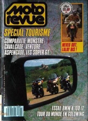 Moto Revue N° 2799 Du 14/05/1987 - Special Tourisme  -   Comparatif Mnostre  -   Cavalcade  -   Venture - Aspencade - Les Super Gt - Essai Bmw K 100 Lt - Tour Du Monde En Goldwing.