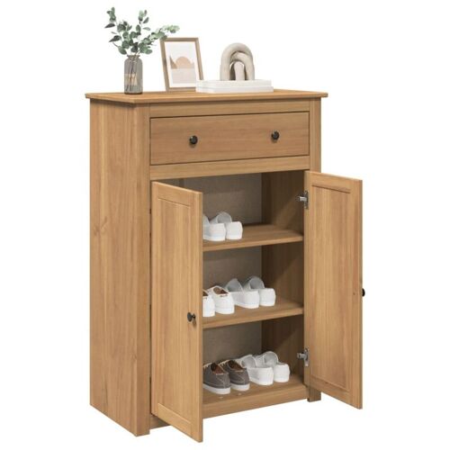 vidaXL Armoire à chaussures Panama 80x40x114 cm bois de pin massif
