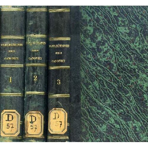 Praelectiones Juris Canonici, Habitae In Seminario Sancti Sulpitii, 3 Tomes