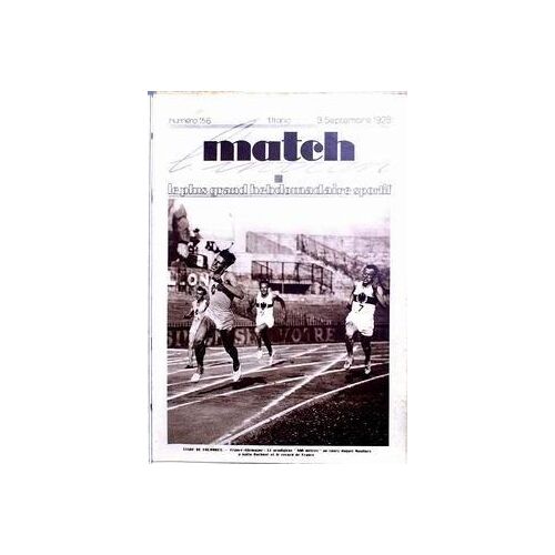 Match L'intran N° 156 Du 03/09/1929 - Stade De Colombes - France-Allemagne - Moulines Et Buchner. Keller - Peltzer Et Sera Martin.