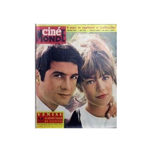 Cinemonde N° 1516 Du 27/08/1963 - F. Hardy Et A. Dona  -  Hallyday Raconte. Le Festival De Venise. Francoise Hardy Et J.C. Brialy Dans - Chateau En Suede -