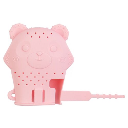 Moufle de Dentition En Alimentaire, Lot de 2 Gants de Protection pour bébés en silicone de qualité alimentaire, Respirant et non étouffant , soulagement de la douleur Anneau De Dentition Jouet, 0-12 m