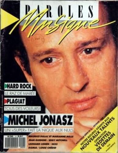 Paroles Et Musique N° 4 Du 01/02/1988 - Hard Rock - Le Raz De Maree - Plagiat - Tous Des Voleurs - Un Super Fait La Nique Aux Nuls - Notre Bourse Geante Aux Nouveaux Talents - Operation Vedettes De Demain - Toute Musique Vraiment Et Profondement R...