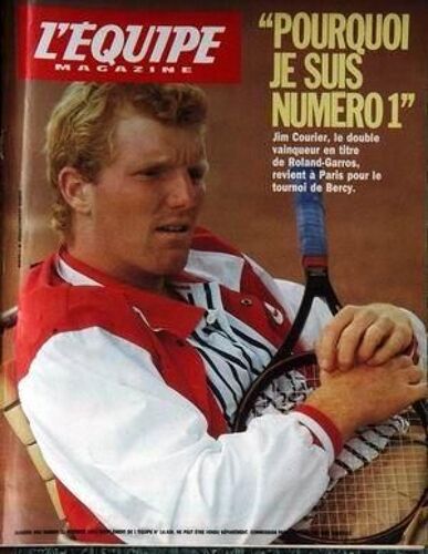 Equipe Magazine (L') N° 564 Du 31/10/1992 - Pourquoi Je Suis Numero 1 - Jim Courier - Roland-Garros - Bercy.
