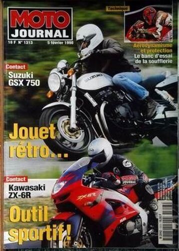 Moto Journal N° 1313 Du 05/02/1998 - Aerodynamisme Et Protection - Suzuki Gsx 750 - Kawasaki Zx 6r.