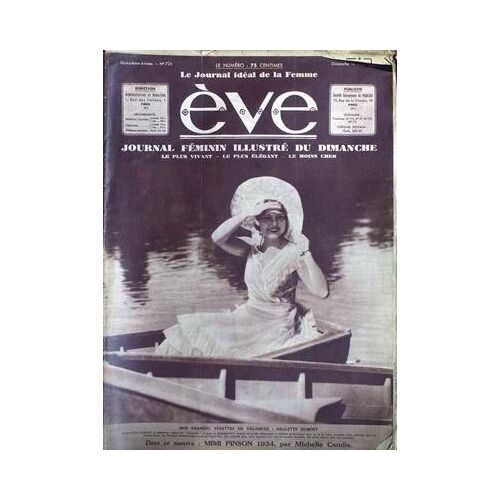 Eve N° 725 Du 19/08/1934 - Paulette Dubost - Mimi Pinson 1934 Par Michelle Candie.