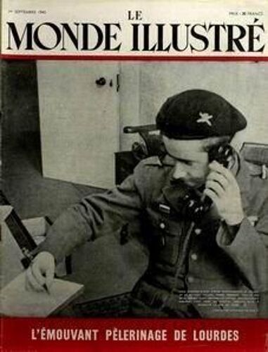 Monde Illustre (Le) N° 4323 Du 01/09/1945 - Pelerinage De Lourdes  -  Pierre Tromeur - Soldat De La Division Leclerc - Ampute Des Deux Mains.