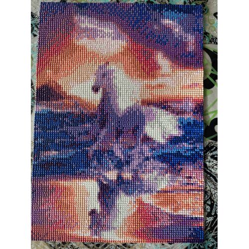 Toile Cheval 32,5 X 23 Cm
