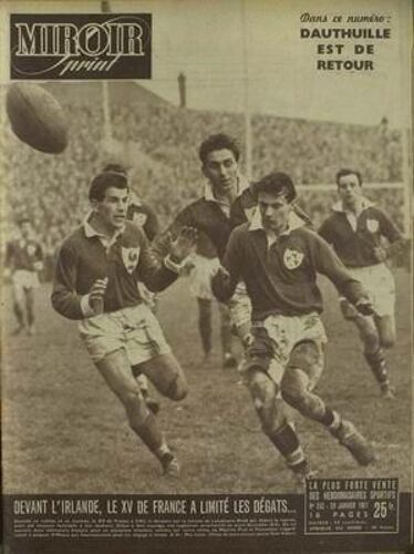 Miroir Sprint N° 242 Du 29/01/1951 - Dauthuille - Irlande  -   Xv De France.