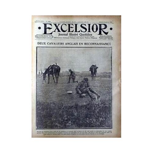 Excelsior N° 1537 Du 30/01/1915 - Cavaliers Anglais.